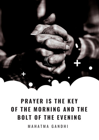 Plantilla de diseño de Religion citation about prayer Poster 