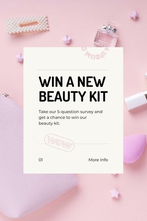 Ontwerpsjabloon van Tumblr van Beauty Kit giveaway