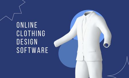 Online Clothing Designer Services Business Card 91x55mm Modelo de Design