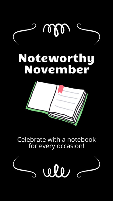 Ad of Noteworthy November Event Instagram Video Story – шаблон для дизайну