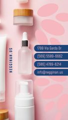 Cosmetics Offer with Skincare Products in Pink