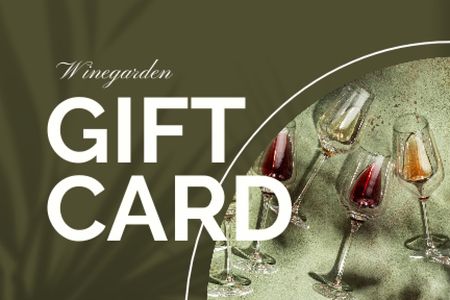 Szablon projektu Wine Tasting Announcement Gift Certificate