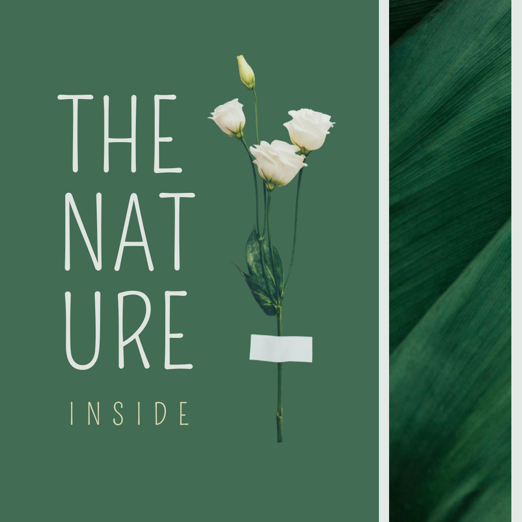 Nature Inspiration with Tender Roses Instagram Design Template