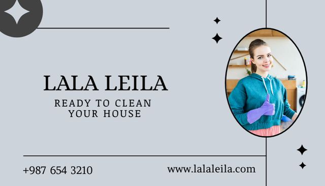 Cleaning Specialist Contacts Business Card US Modelo de Design