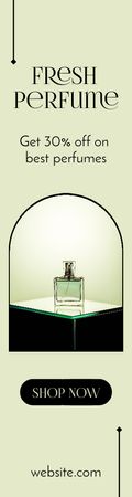 Fresh Perfume Sale Announcement Skyscraper – шаблон для дизайну