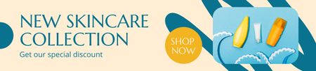 Ontwerpsjabloon van Ebay Store Billboard van Ad of New Skincare Collection