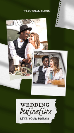 Designvorlage Wedding Travel Destinations Ad für Instagram Video Story