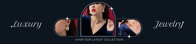 Offer of Luxury Jewels Ebay Store Billboard Šablona návrhu