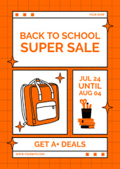 School Supplies Super Sale Announcement