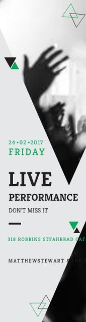 Live Performance Announcement Crowd at Concert Skyscraper – шаблон для дизайну