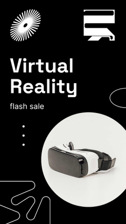 Designvorlage VR Equipment Flash Sale Ad für Instagram Story