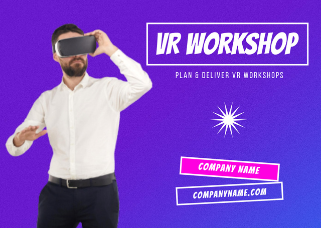 Modèle de visuel Virtual Workshop Announcement - Card