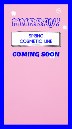 Spring Cosmetic Line With Discount TikTok Video Design Template