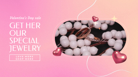 Plantilla de diseño de Elegant Rings For Valentine`s Day Sale Offer Full HD video 