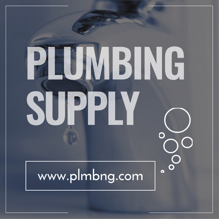 Plumbing supply Shop promotion Instagram AD Πρότυπο σχεδίασης