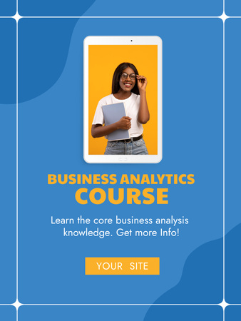 Business Courses Ad Poster 36x48in Design Template