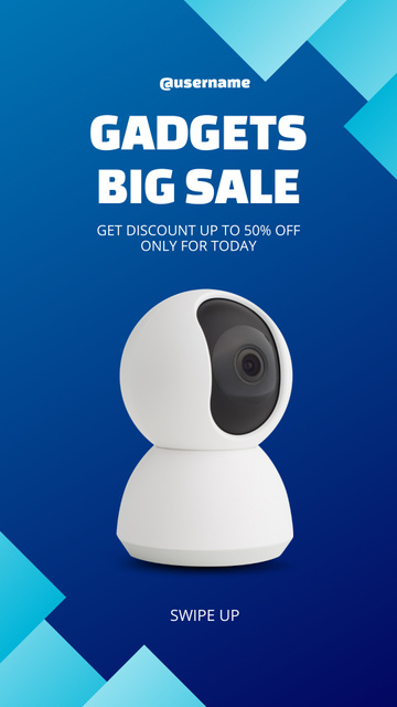 Big Sale on CCTV Gadgets Instagram Story Tasarım Şablonu