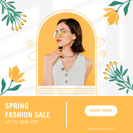 Fashion Spring Sale Announcement Instagram tervezősablon