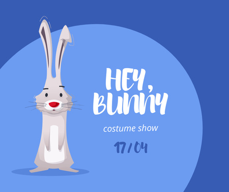 Easter Costume Show Announcement Facebook Design Template