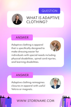 Platilla de diseño Info about Adaptive Clothing Pinterest