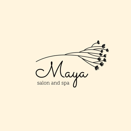 Salon and Spa Special Offers Logo 1080x1080px – шаблон для дизайну