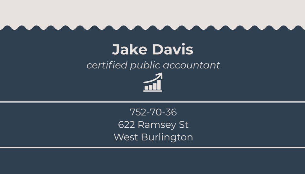 Designvorlage Certified Public Accountant Services Offer für Business Card US