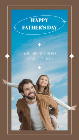 Happy Father Day Instagram Story Design Template