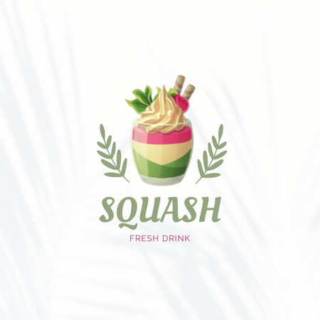 Sweet Fruit Drink Logo Design Template
