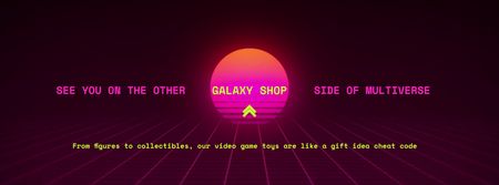 Gaming Shop Ad Facebook Video cover Design Template