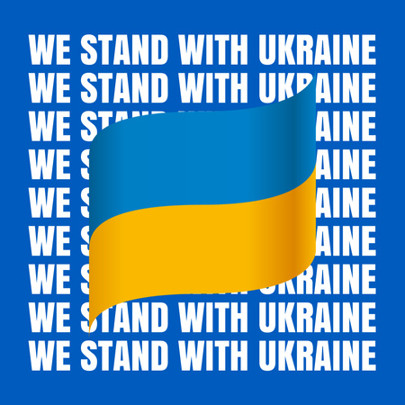Designvorlage Widespread Awareness about the War in Ukraine für Instagram
