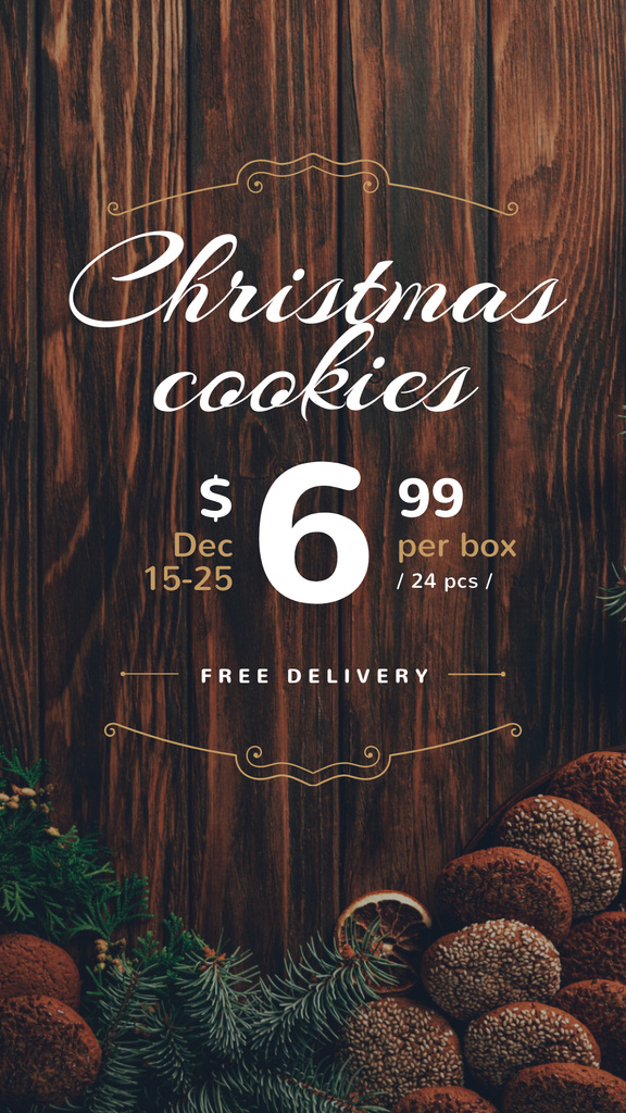 Szablon projektu Christmas Cookies Holiday Offer Instagram Story