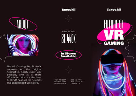Gaming Gear Ad Brochure Šablona návrhu