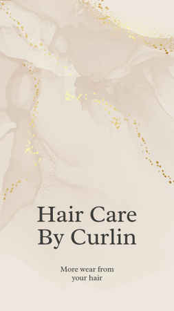 Szablon projektu Hair Care cosmetics overview Mobile Presentation