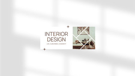 Modèle de visuel Design d'intérieur vintage élégant - Youtube