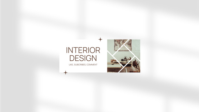 Designvorlage Stylish Vintage Interior Design für Youtube