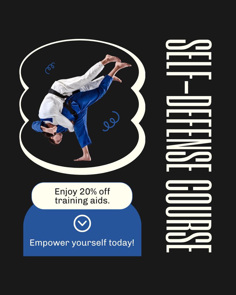 Martial arts Instagram Post Vertical Šablona návrhu