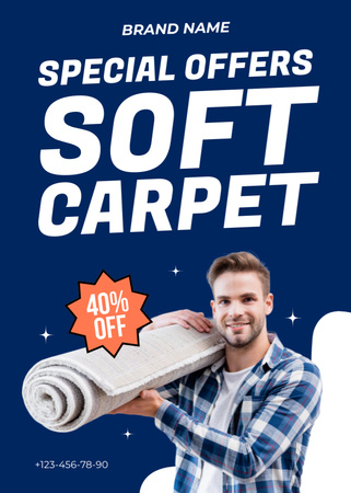 Template di design Soft Carpet Special Offers Flayer