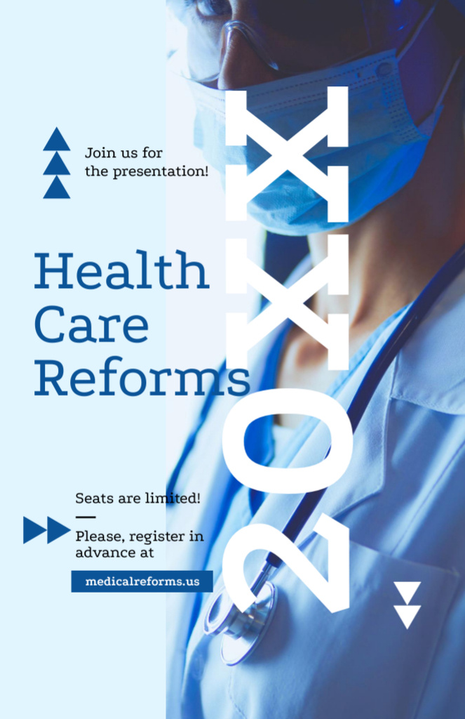 Presentation Of Medical Reforms Invitation 5.5x8.5in – шаблон для дизайну