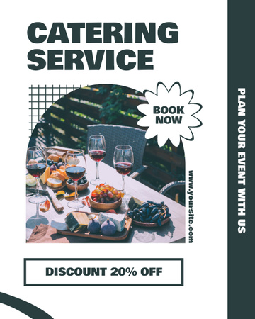 Platilla de diseño Event Planning with Professional Catering Services Instagram Post Vertical