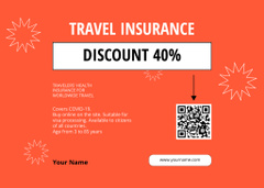 Travel Insurance Offer with White Frame