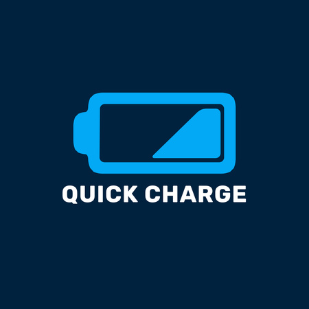 Quick charge logo design Logo Design Template