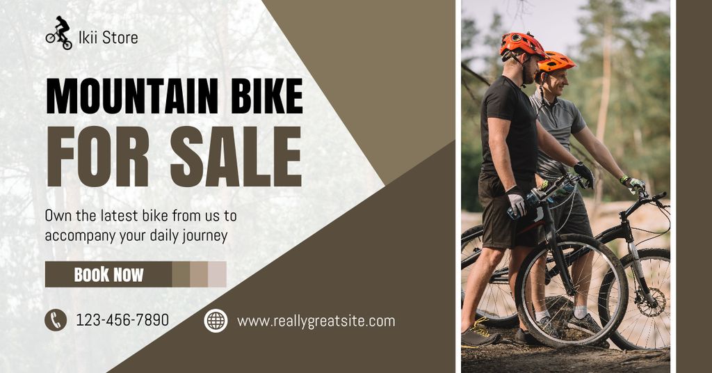 Designvorlage Mountain and Tourist Bikes for Sale für Facebook AD