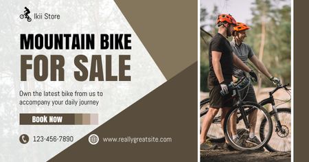 Designvorlage Mountainbikes und Touristenfahrräder zum Verkauf für Facebook AD