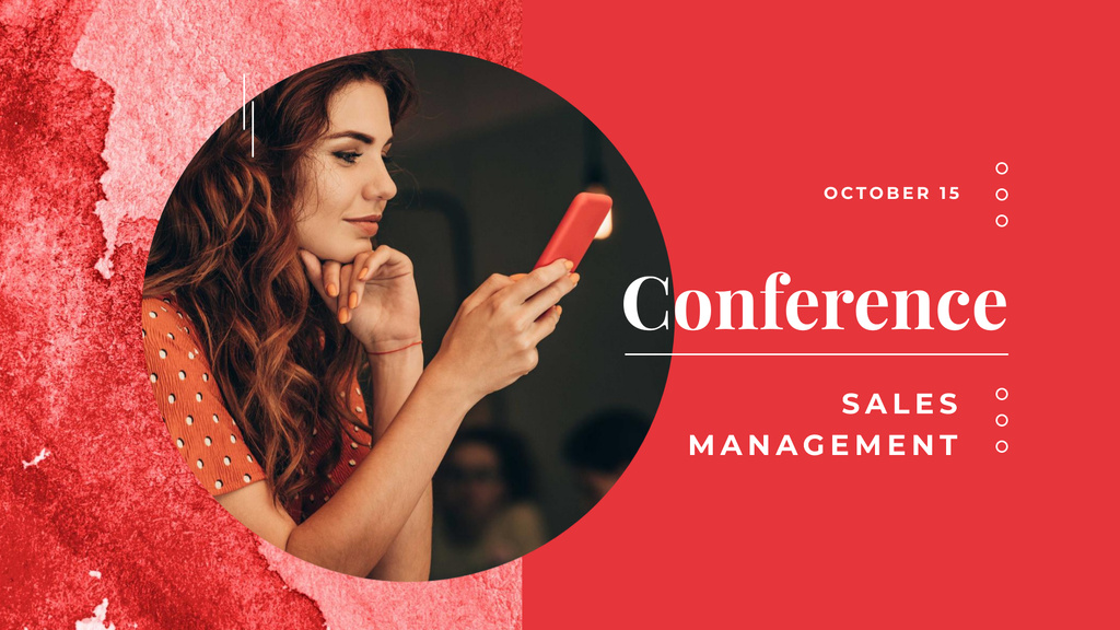 Sales Management Conference Announcement FB event cover Modelo de Design
