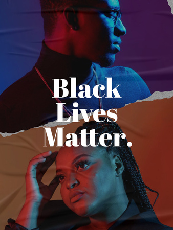 Modèle de visuel Protest against Racism with Young People - Poster US