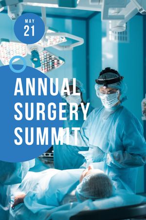 Annual Surgery Summit Announcement Tumblr Πρότυπο σχεδίασης