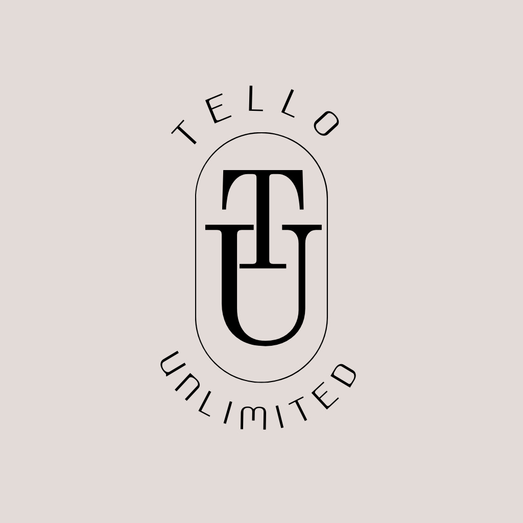 Emblem Image with Text Logo Πρότυπο σχεδίασης