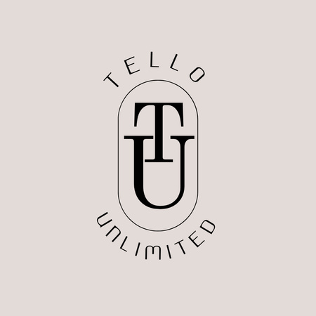 Platilla de diseño Emblem Image with Text Logo