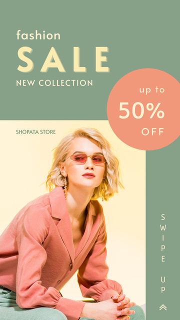 Fashion Collection With Accessories At Discounted Rates Instagram Story Design Template