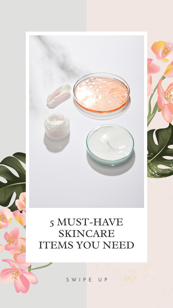 Modèle de visuel Skincare Items Special Offer - Instagram Story